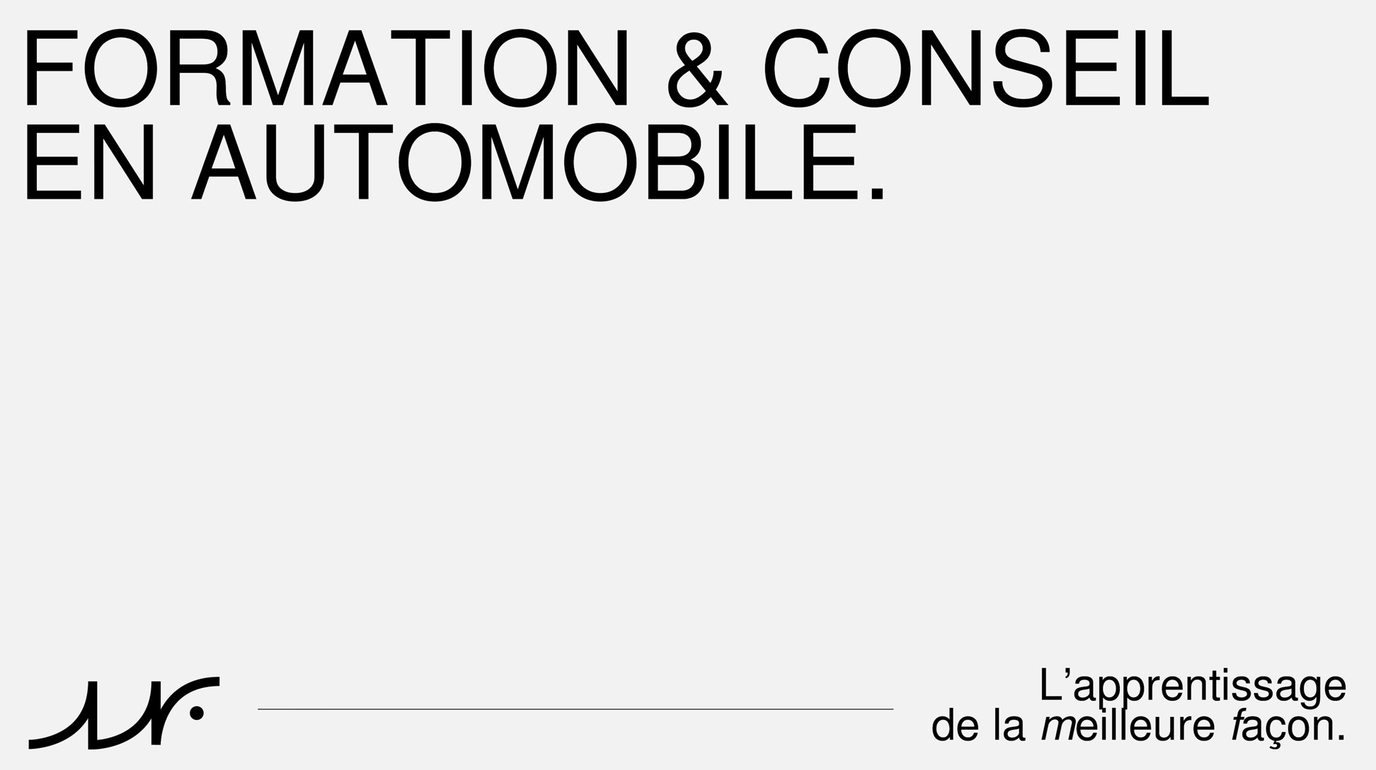 Formation & conseil en automobile.