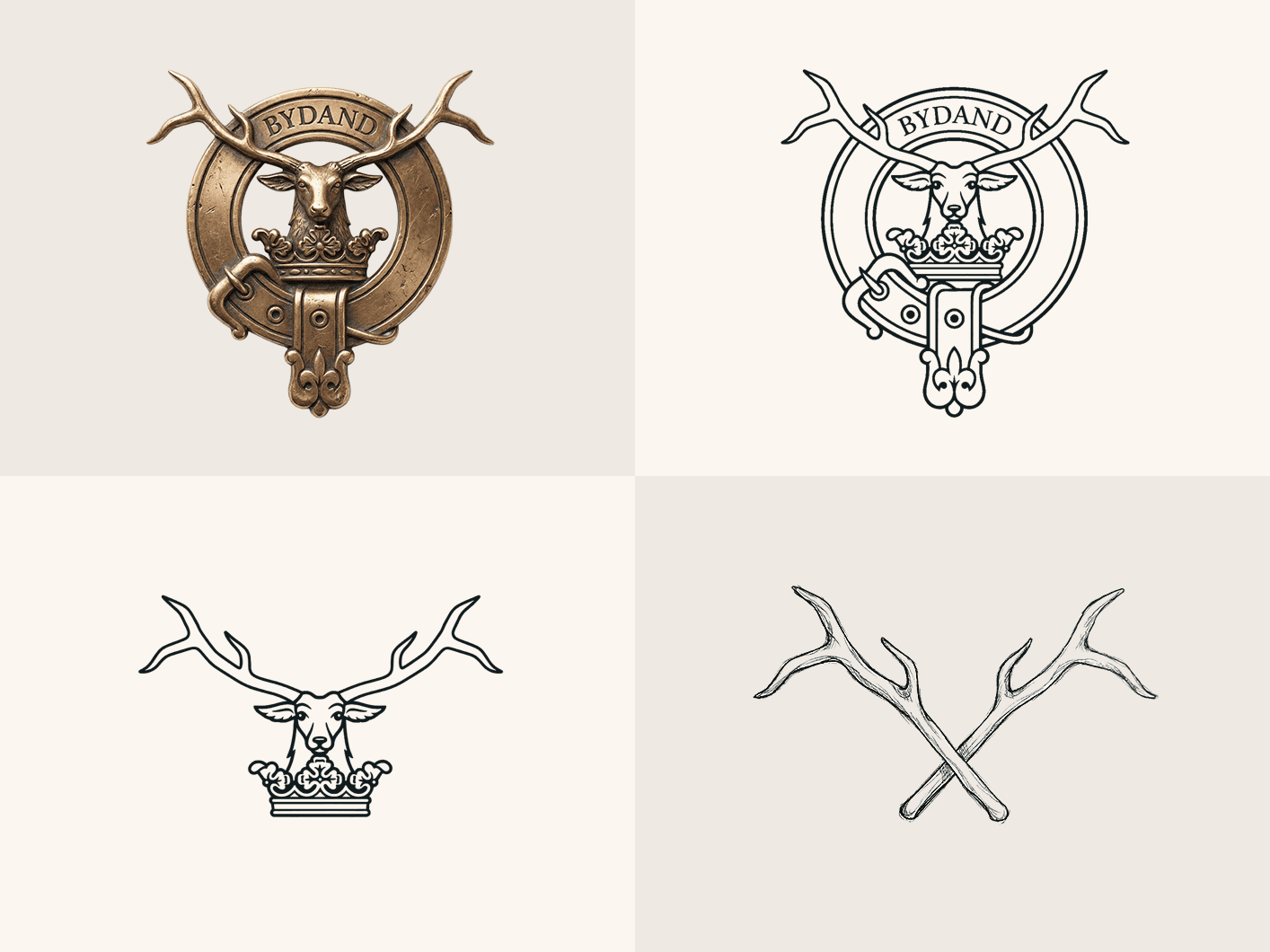 Streetside billboard with flyposters of the Batch.Works brand and illustrations