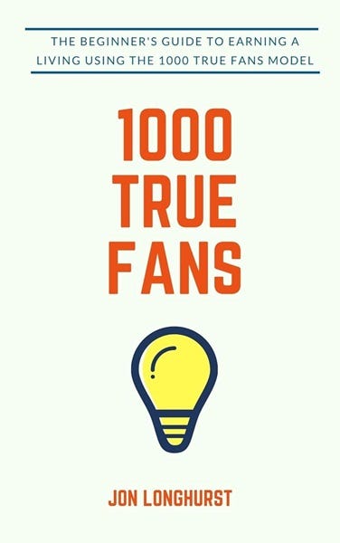 image of a book entitled "100 true fans"