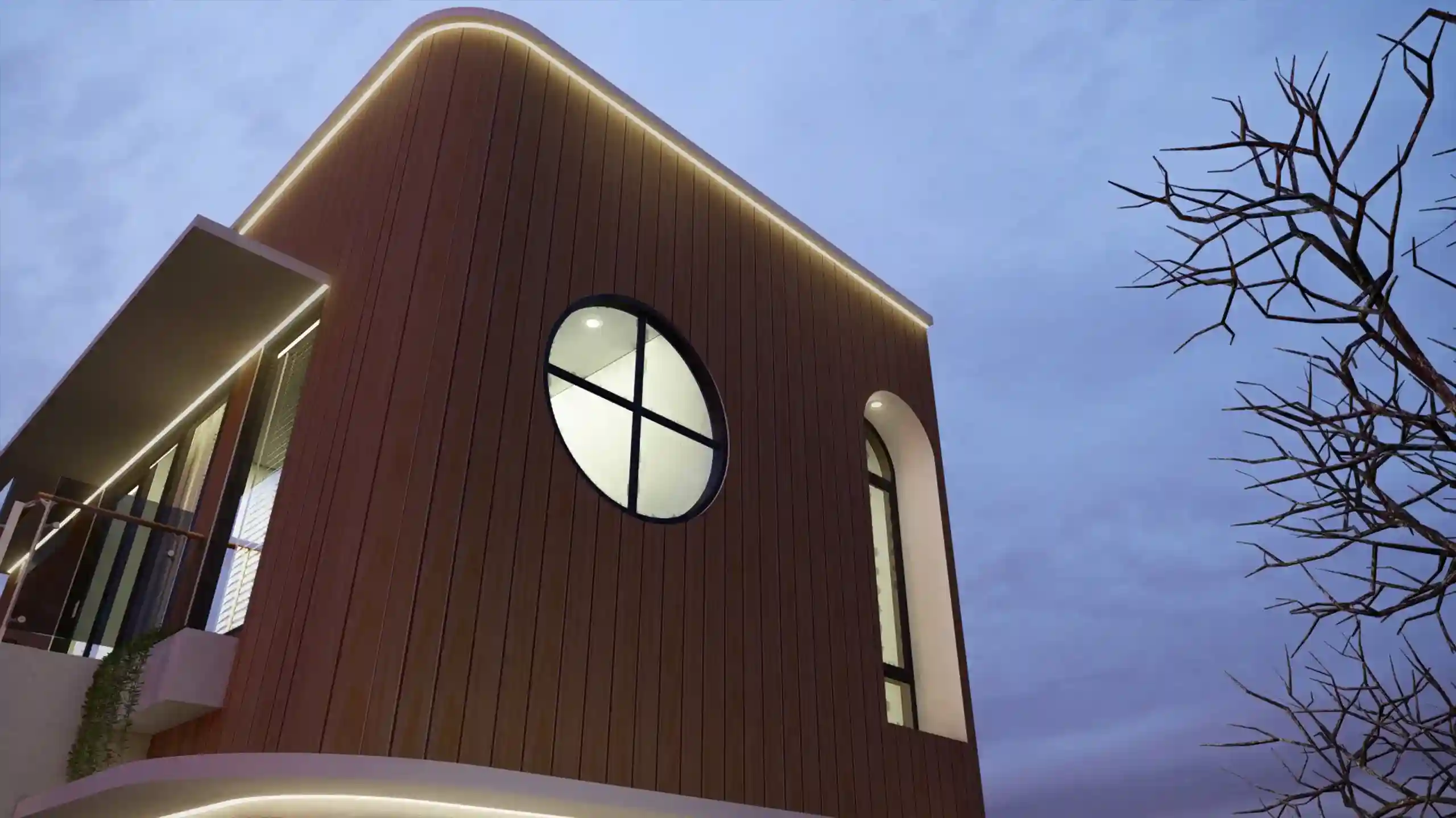 Curved House - Sisi Lengkungan pada Bangunan