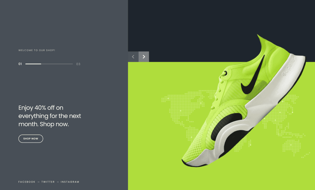Floating Sneakers Slider