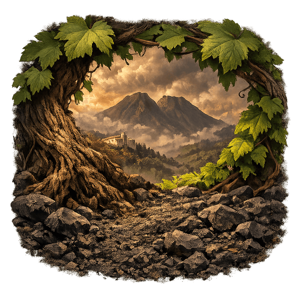 Detailed graphic of the Vulture wine region.