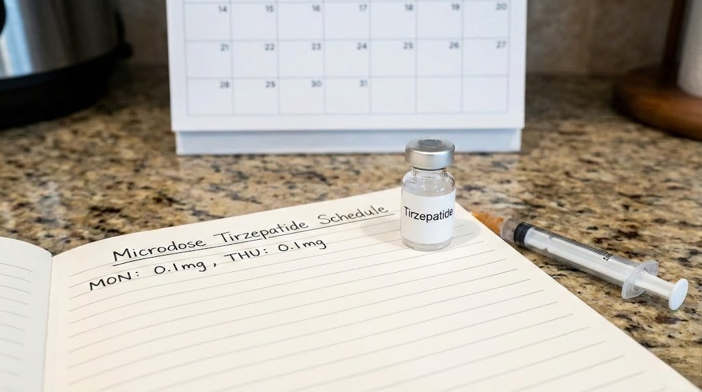 Microdose tirzepatide schedule