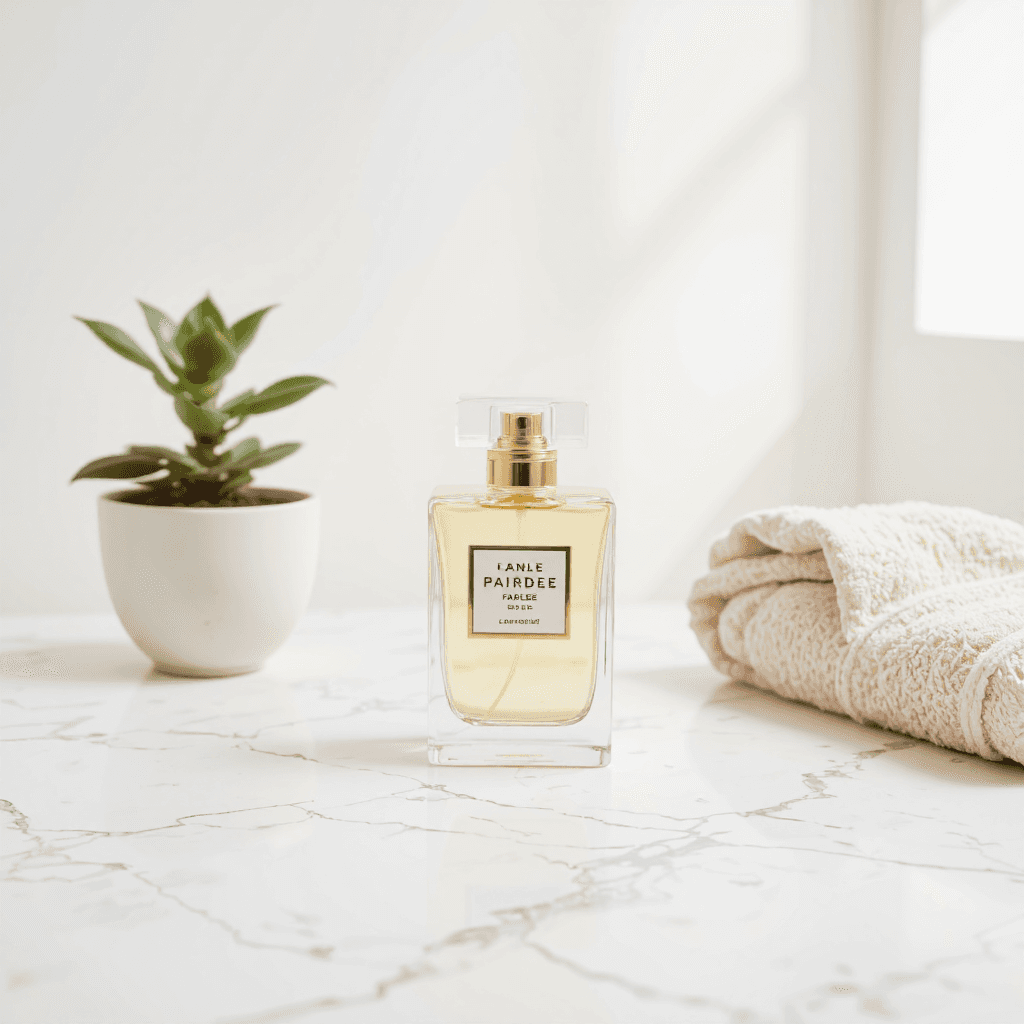 product photography of perfume