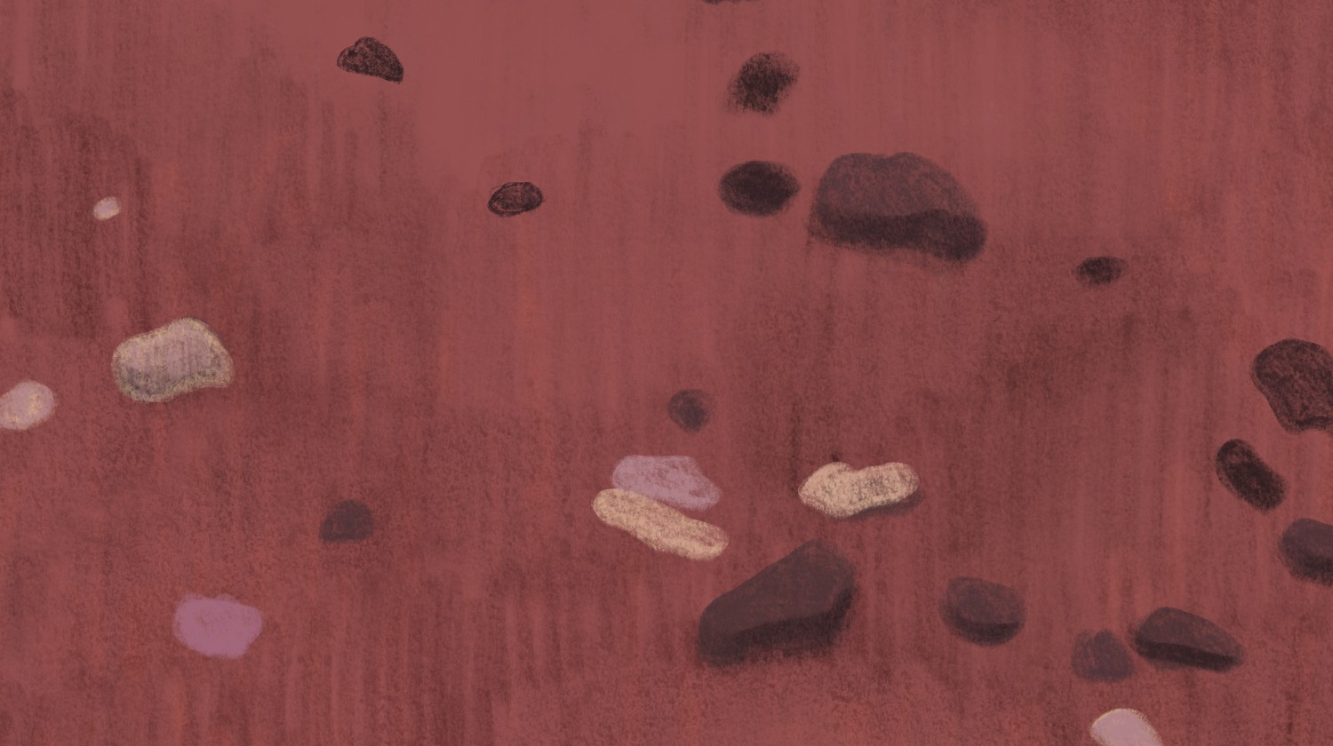 Detail of "Tenerife 01" — digital illustration by Katarzyna Księżopolska