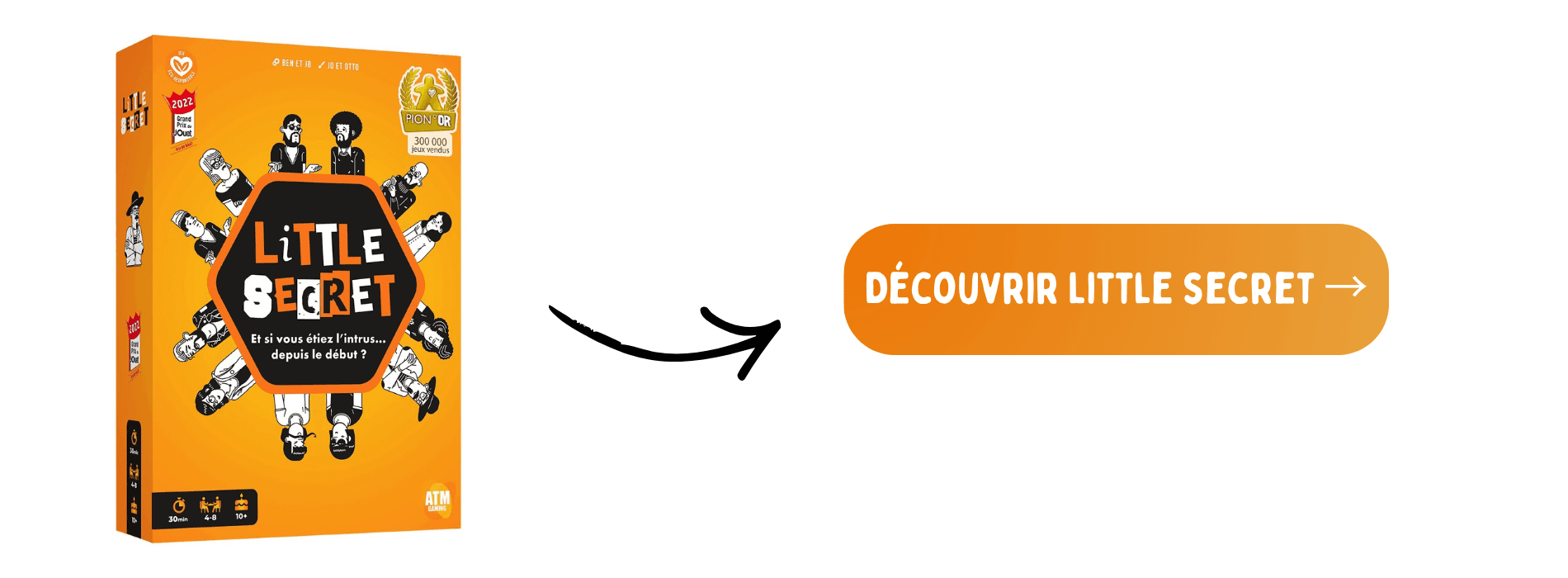 Little Secret sur fond blanc avec bouton d'achat