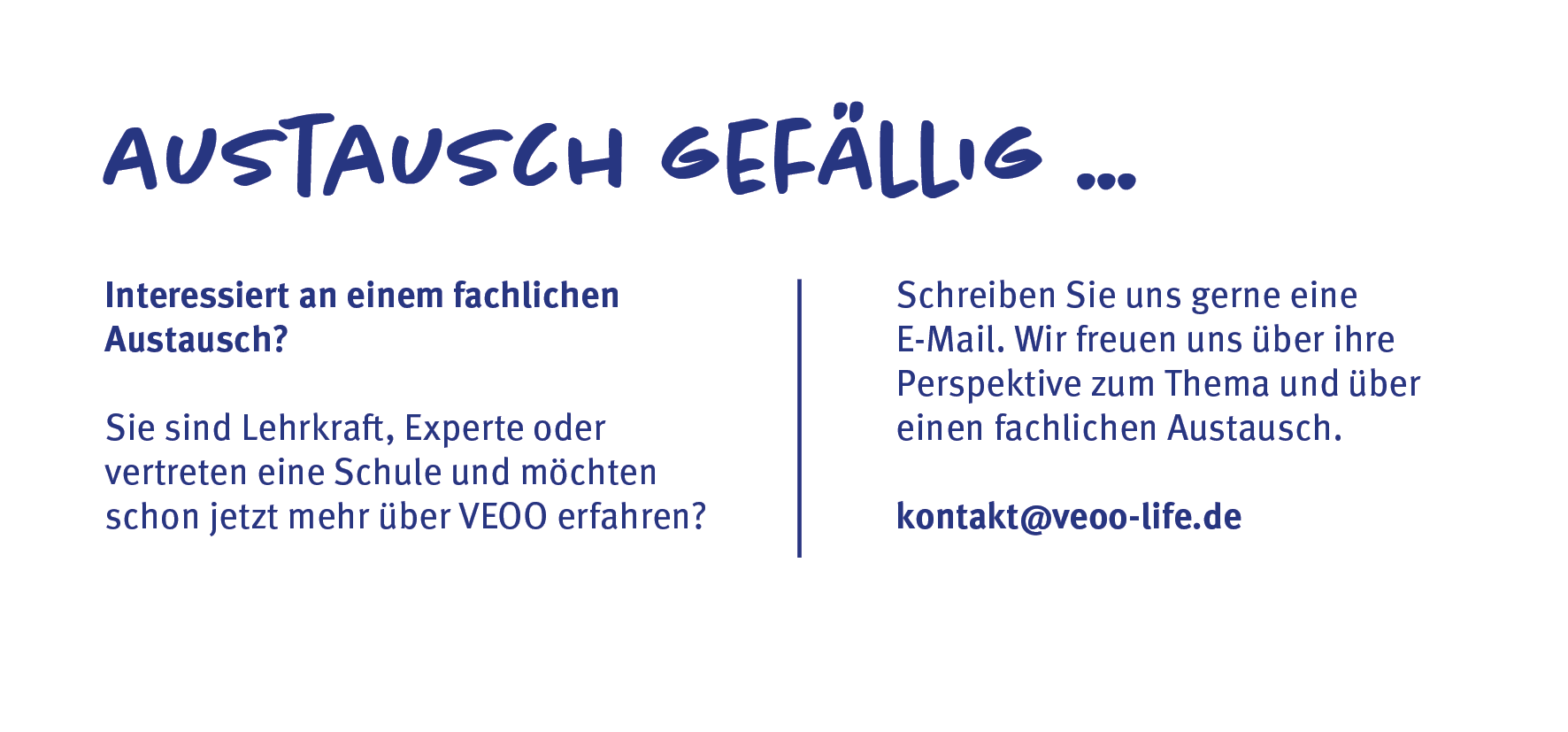 VEOO Austausch