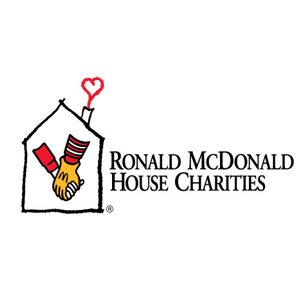 Logo and wordmark of the Ronald McDonald house Charities