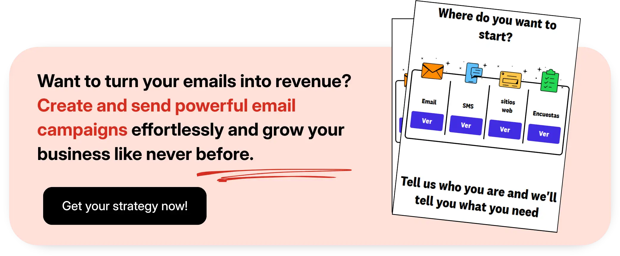 CTA - Sign up free to create powerful email campaigns