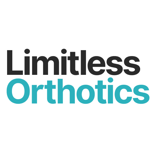 Limitless Orthotics logo — orthotic clinic providing custom 3D-printed insoles and orthotics for foot pain, plantar fasciitis, flat feet, high arches, Morton's neuroma, and foot drop in Leeds.