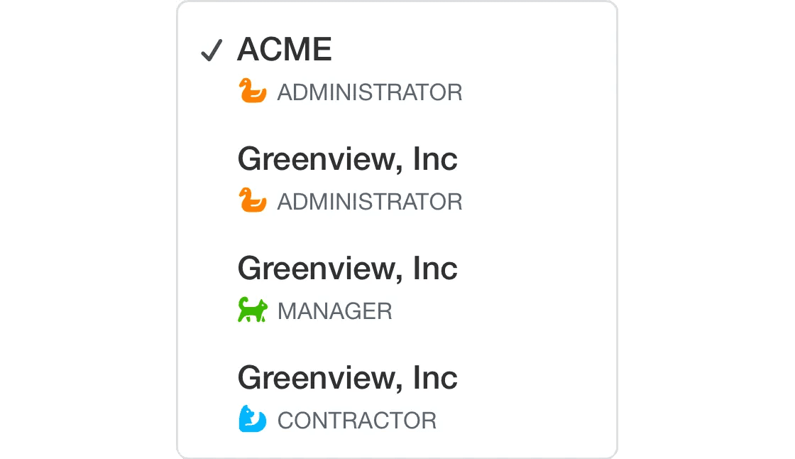 Screenshot of Pilot multiple profiles