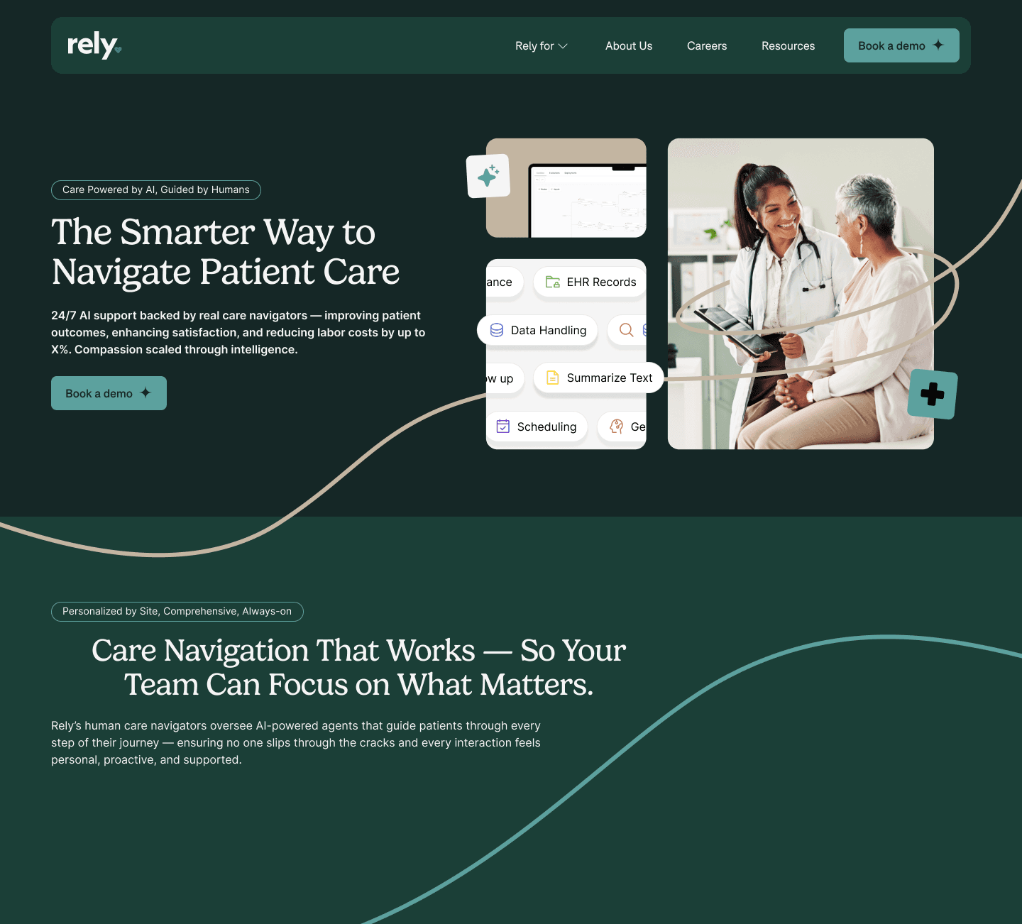 LensRef Hero section