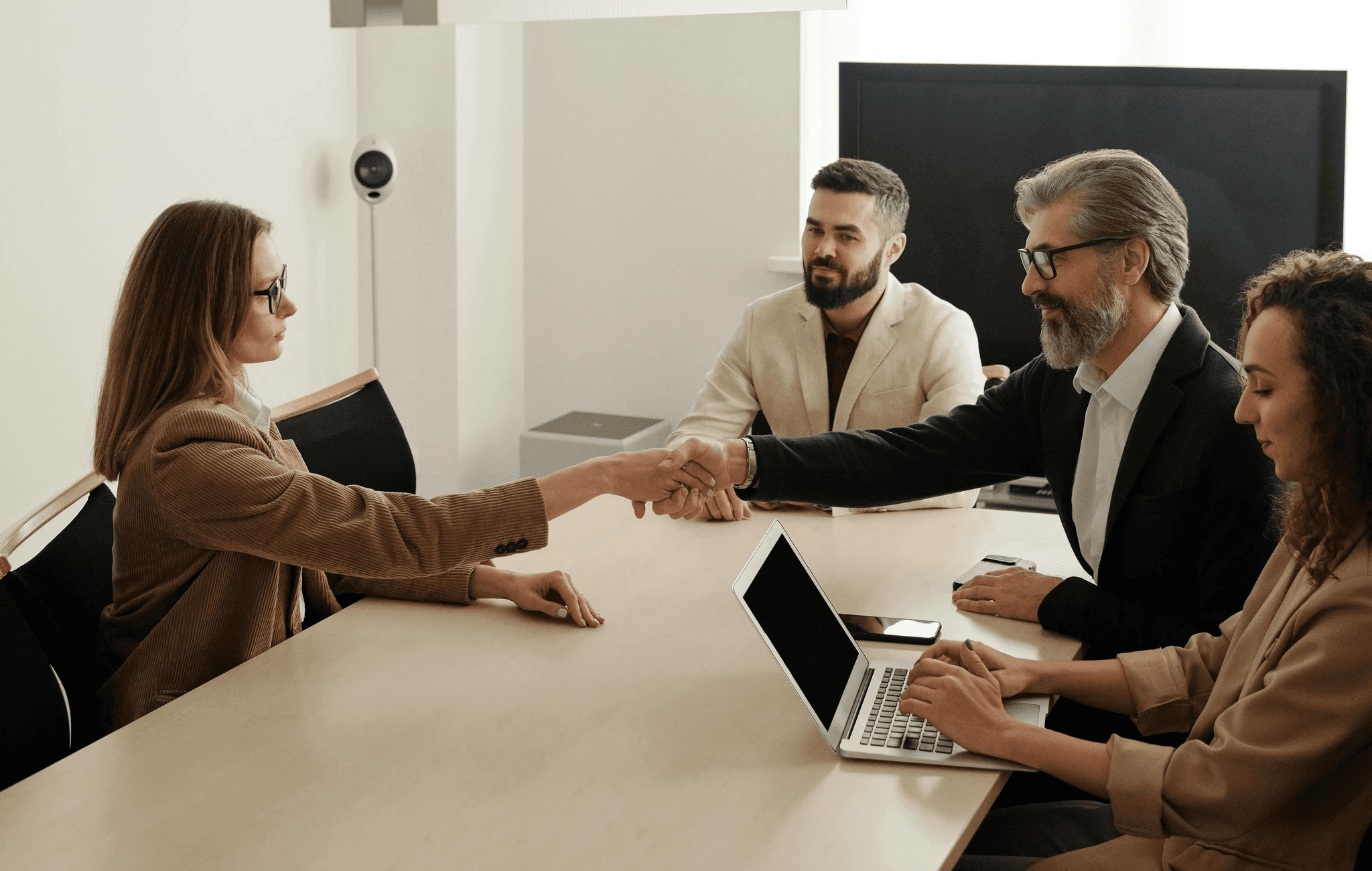 Reunião de négocios com um negócio bem sucedido