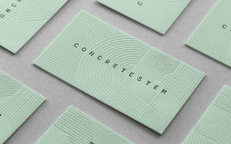 polished business card