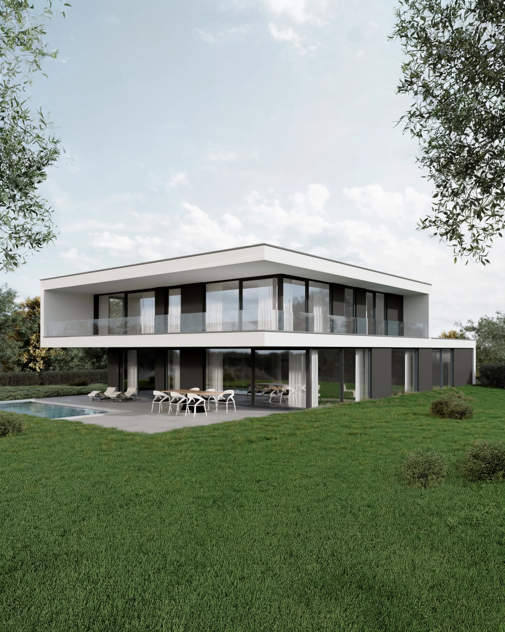 Villa J Gartenansicht