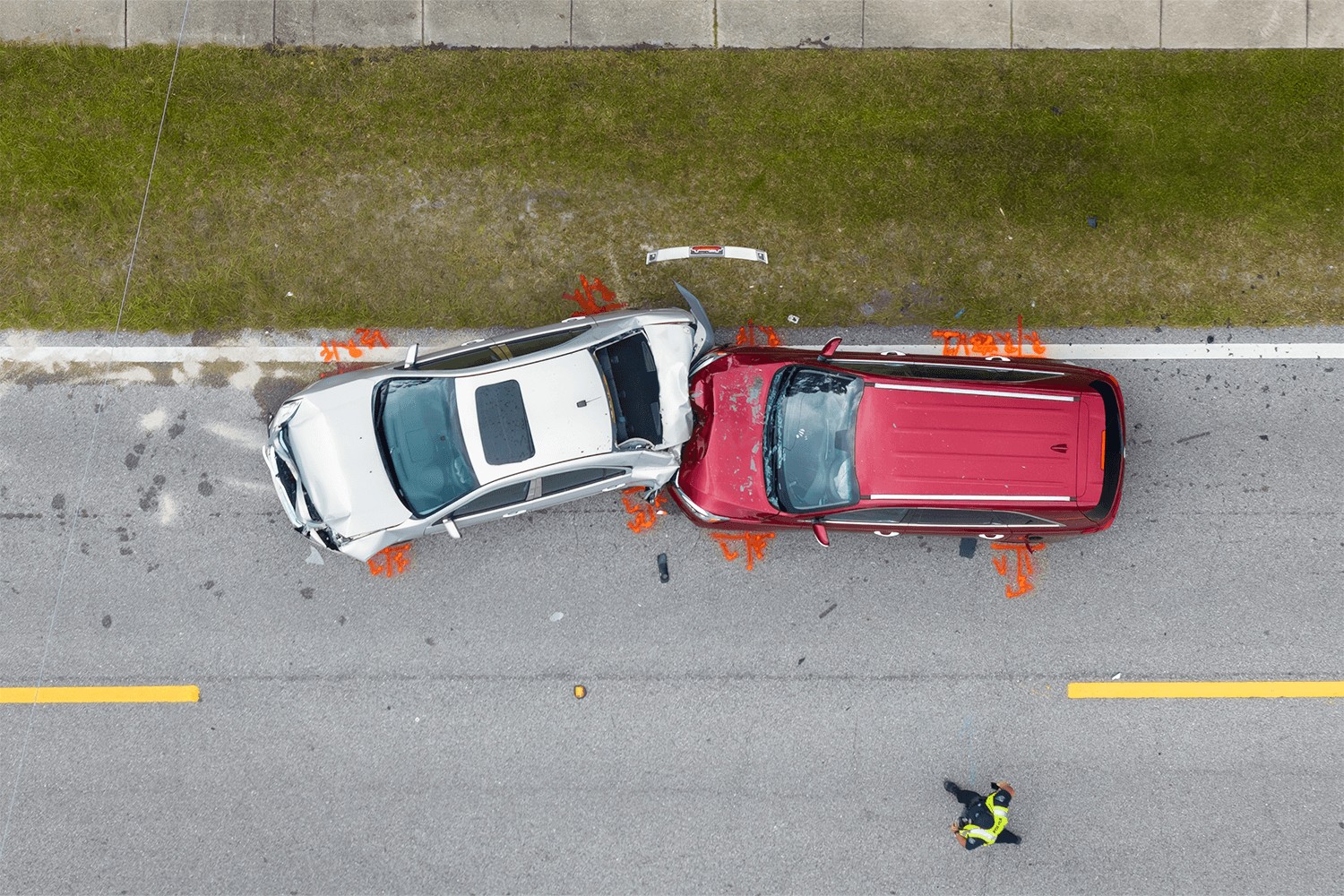 Zwei Autos nach Auffahrunfall – Unfallaufnahme für unabhängiges KFZ-Gutachten von KulXpert