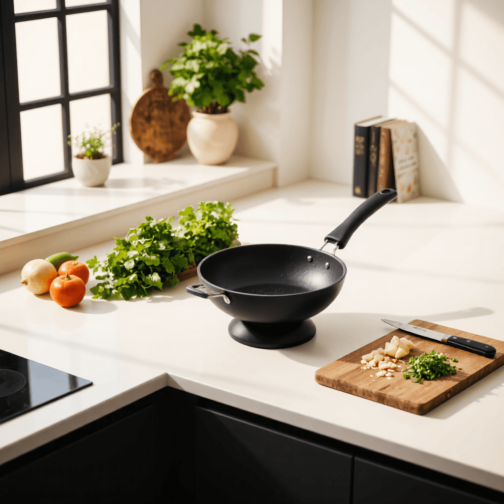 product photography of electric skillet