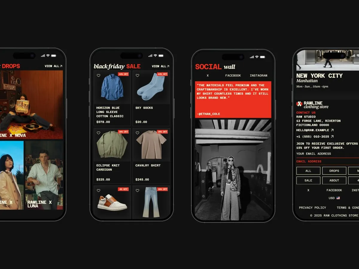 detail image 3 of the rawline framer website template