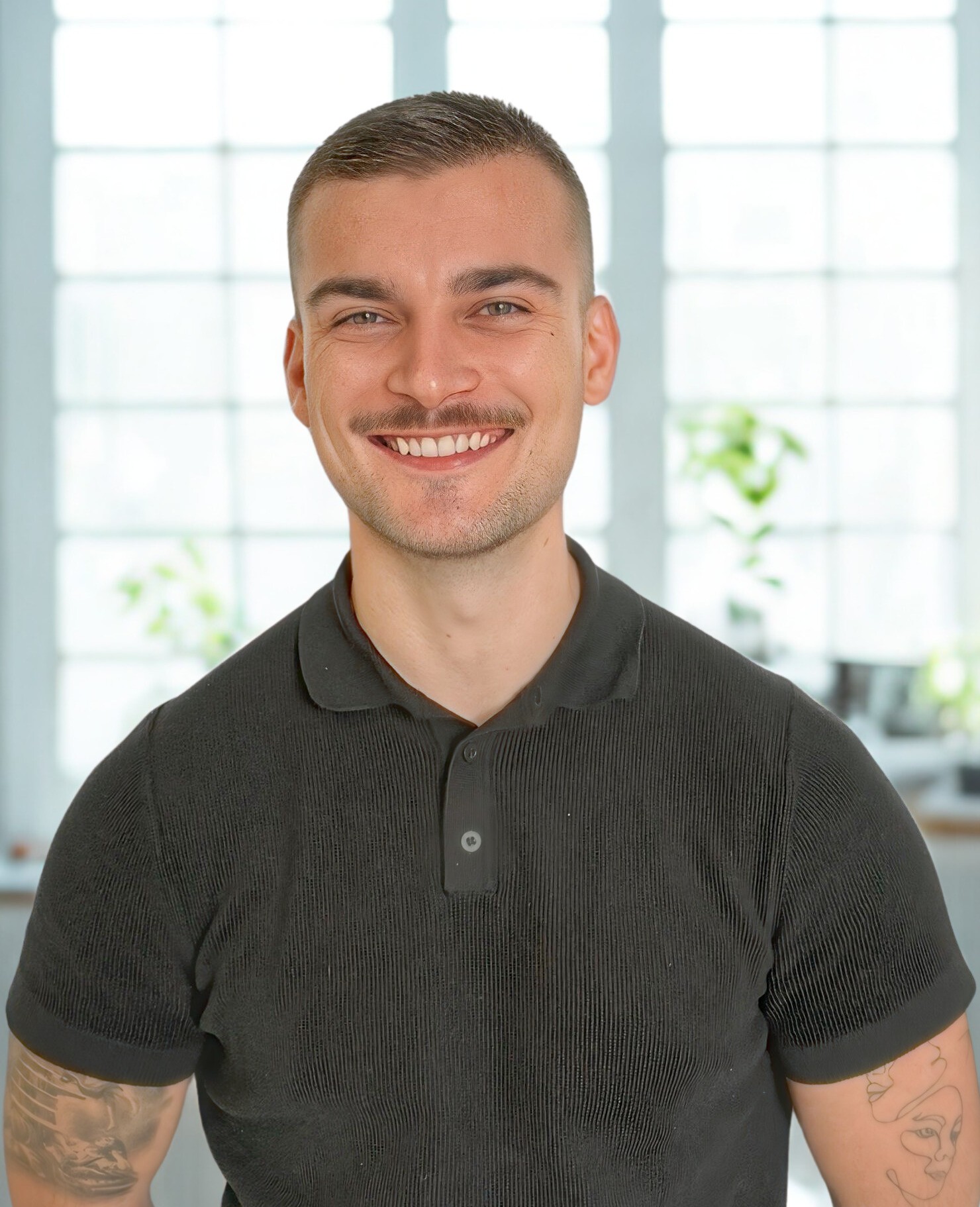 Portrait of portfolio creator – front view