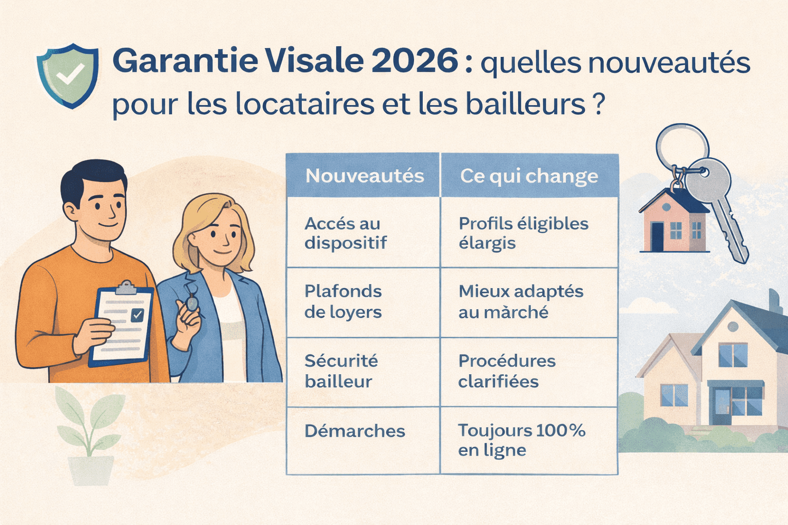 Garantie Visale 2026 : quelles nouveautés pour les locataires et les bailleurs ?
