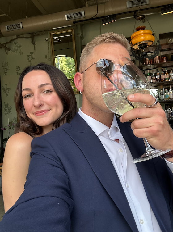 Jack and Nikki, owners of Jack and Nikki Bartending Co., at an event