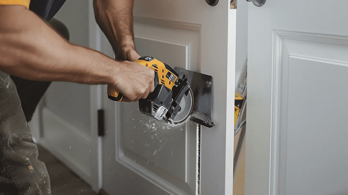 cutting-hole-in-door-for-dog-door