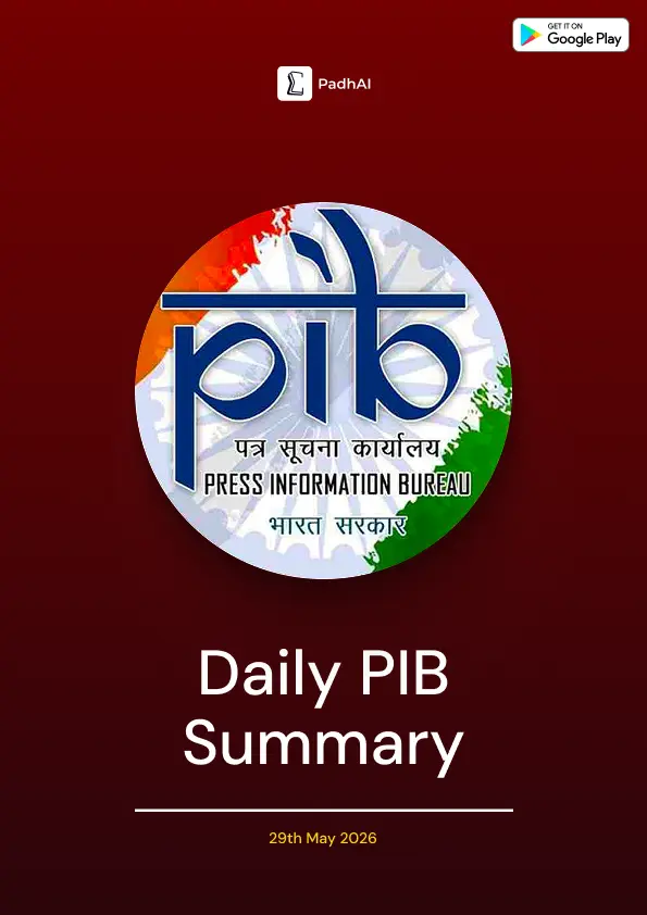 29th May, 2026 Daily PIB Summary Donwload