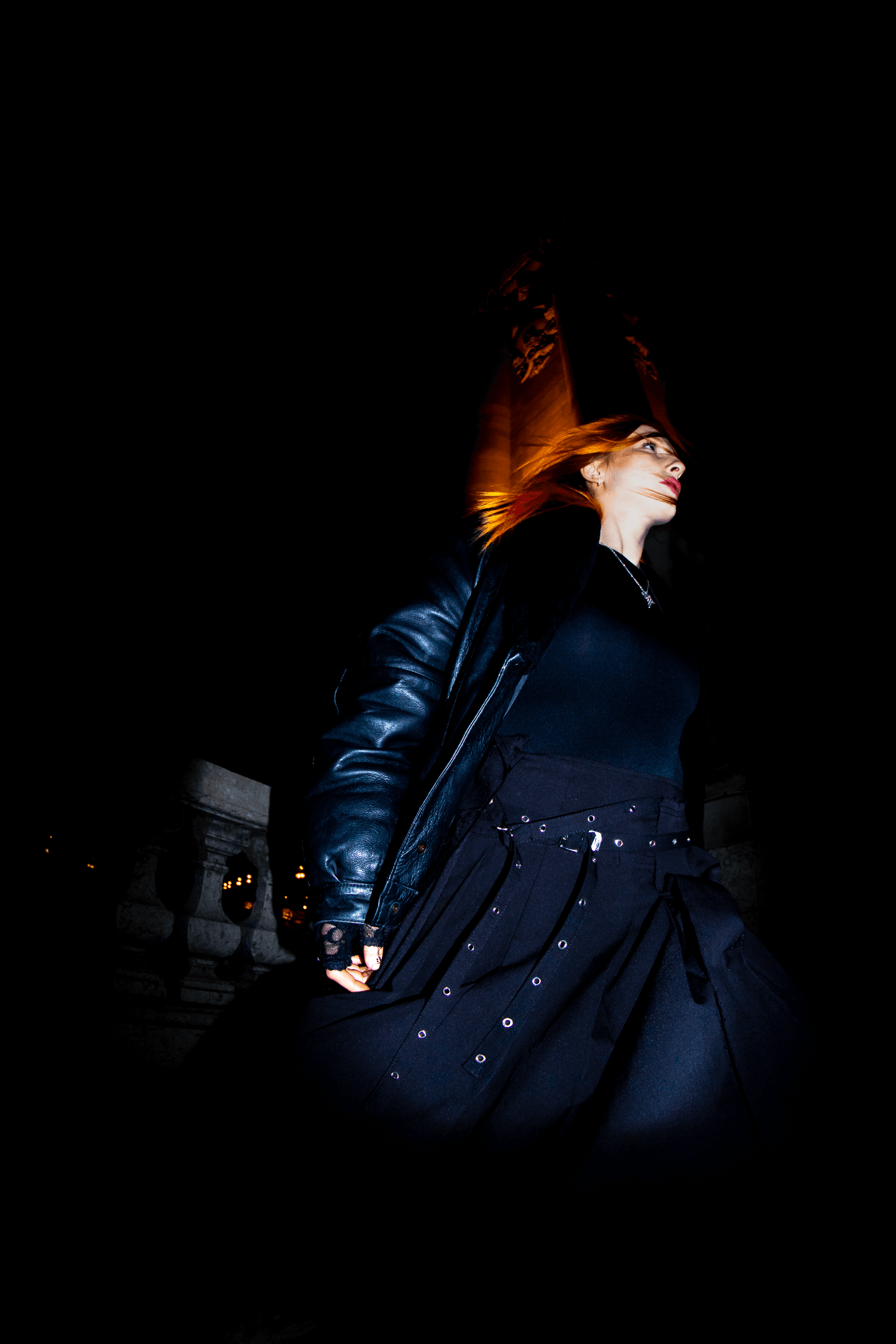 séance photo modèle féminin Paris nuit