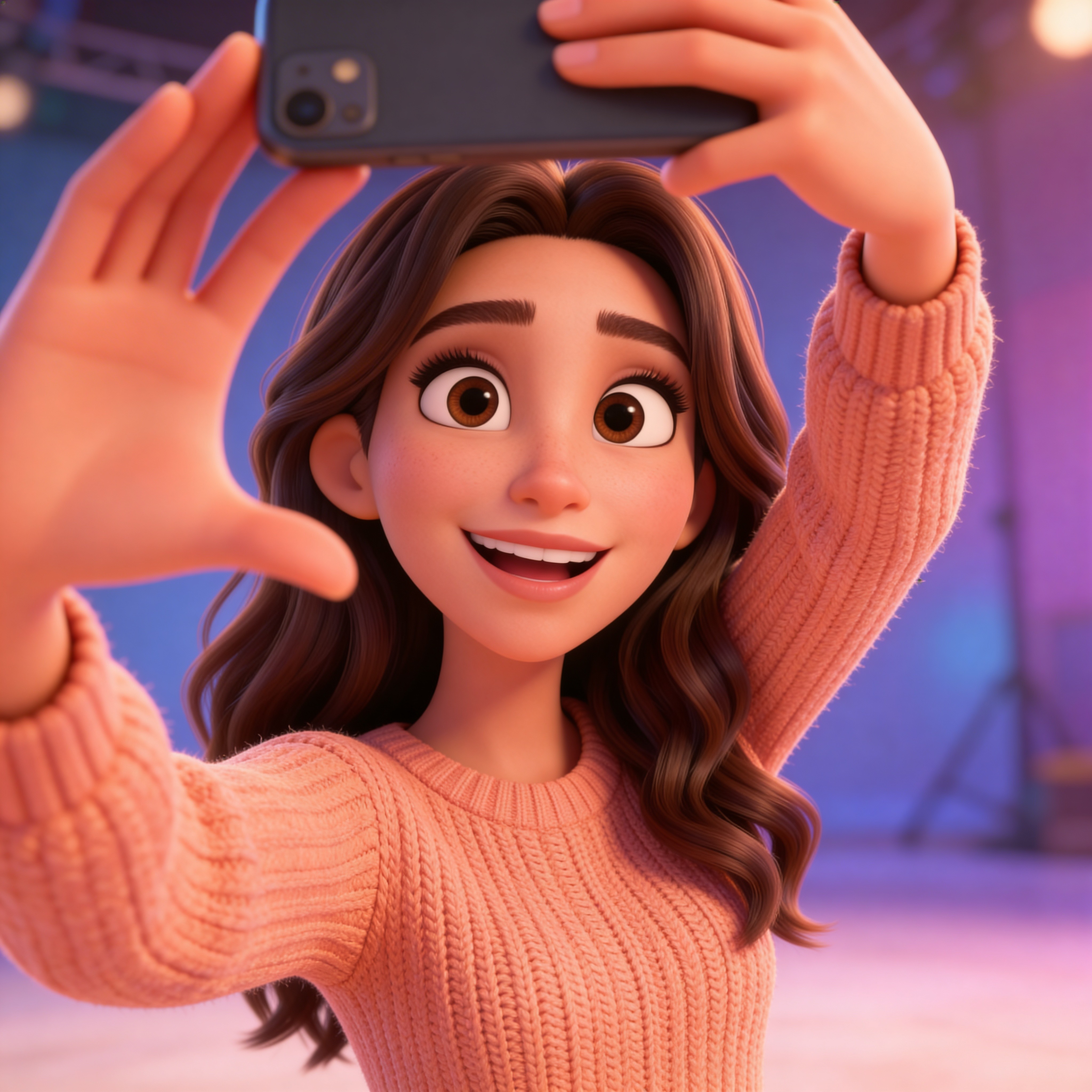 anime and cartoon selfies