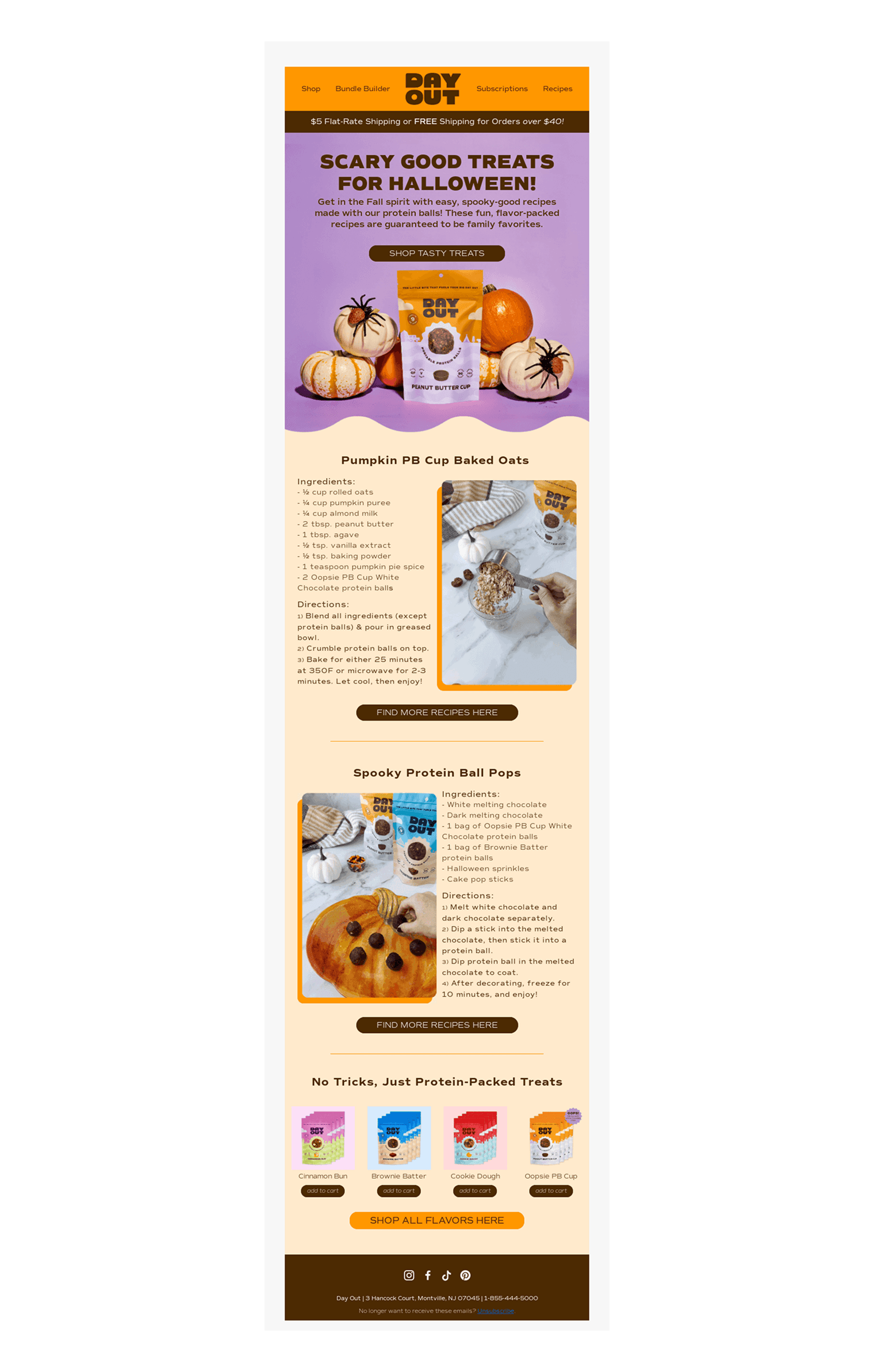 Day Out Halloween email illustrating how storytelling enhances engagement in seasonal email campaigns.