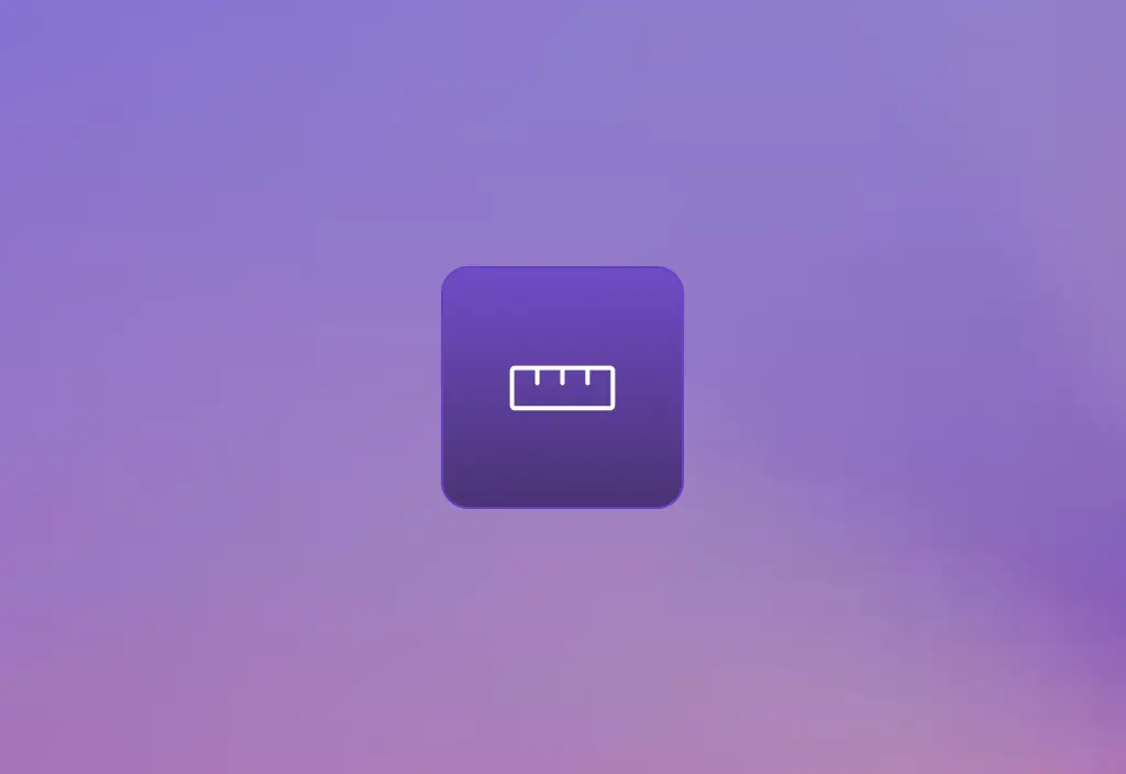 Activate Ruler button set against a colourful gradient background