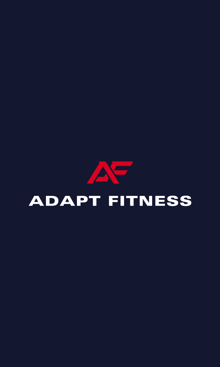 Adapt Fitness Logo with a navy background