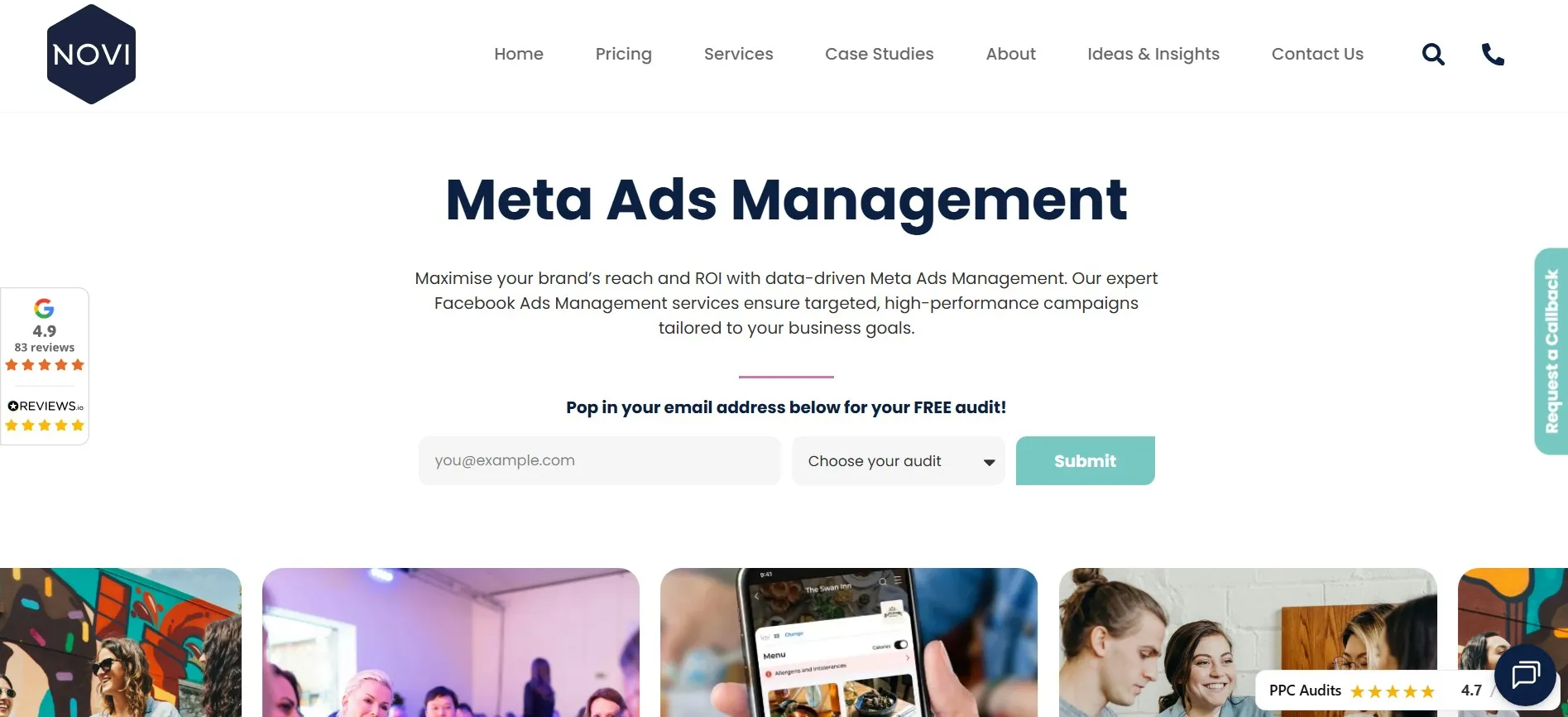 Novi Digital drives transparent Meta ROI reporting.