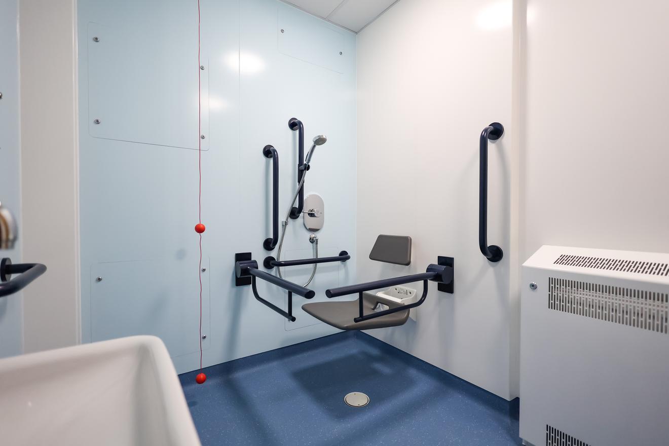 Accessible washing integrated plumbing system