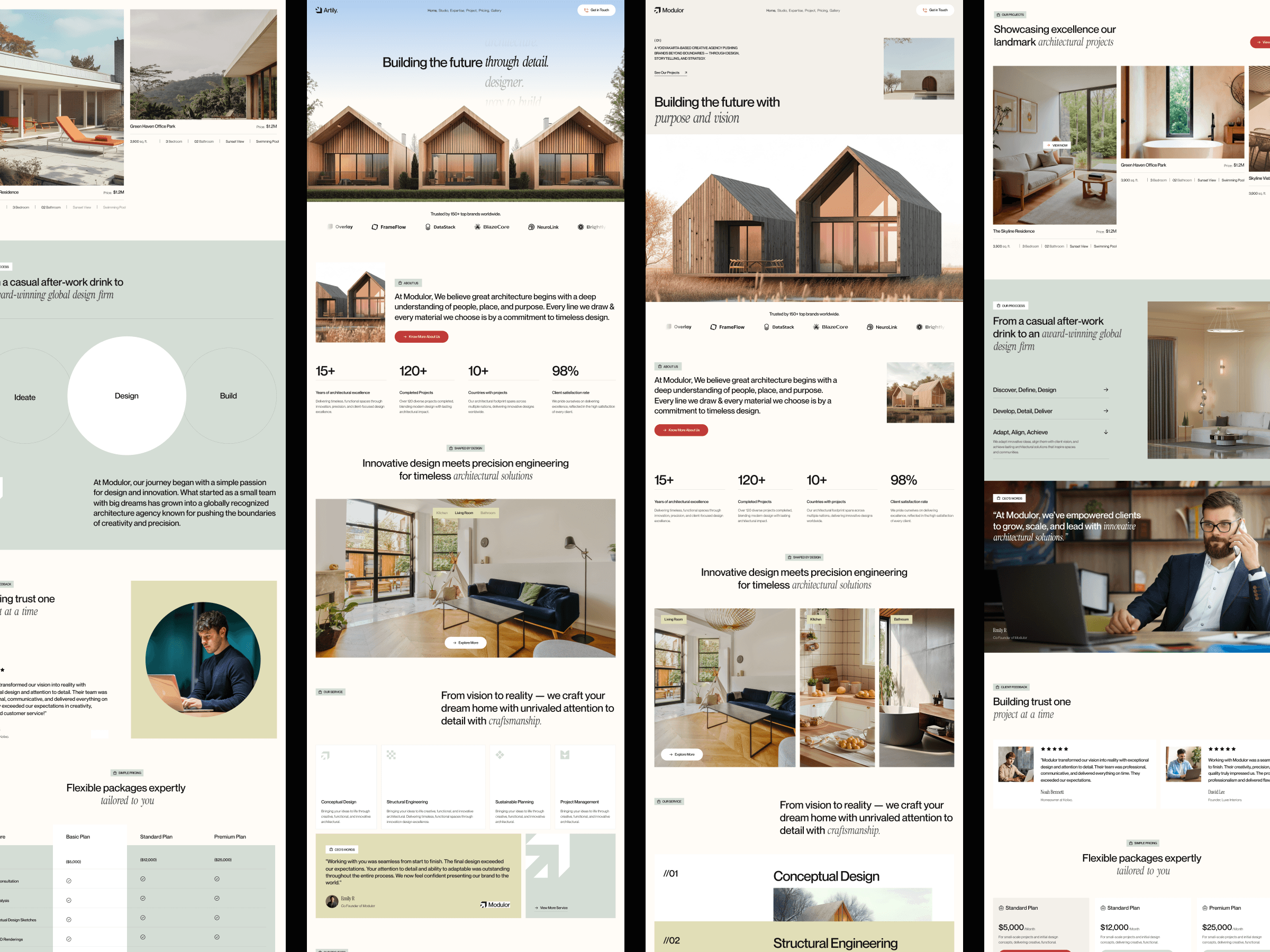 webflow interior studio template