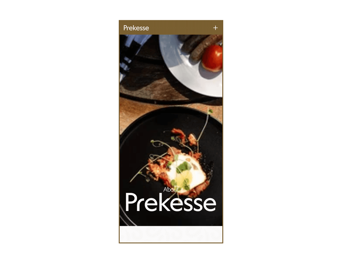 Prekesse desktop about us hero section