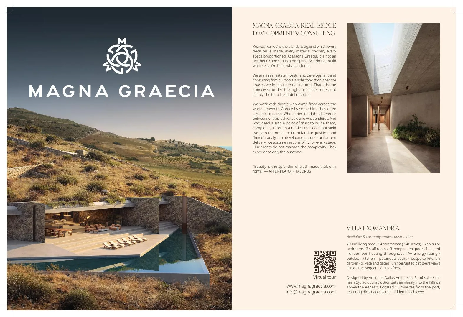 The Magna Graecia double-page ad file, as supplied to Blue magazine