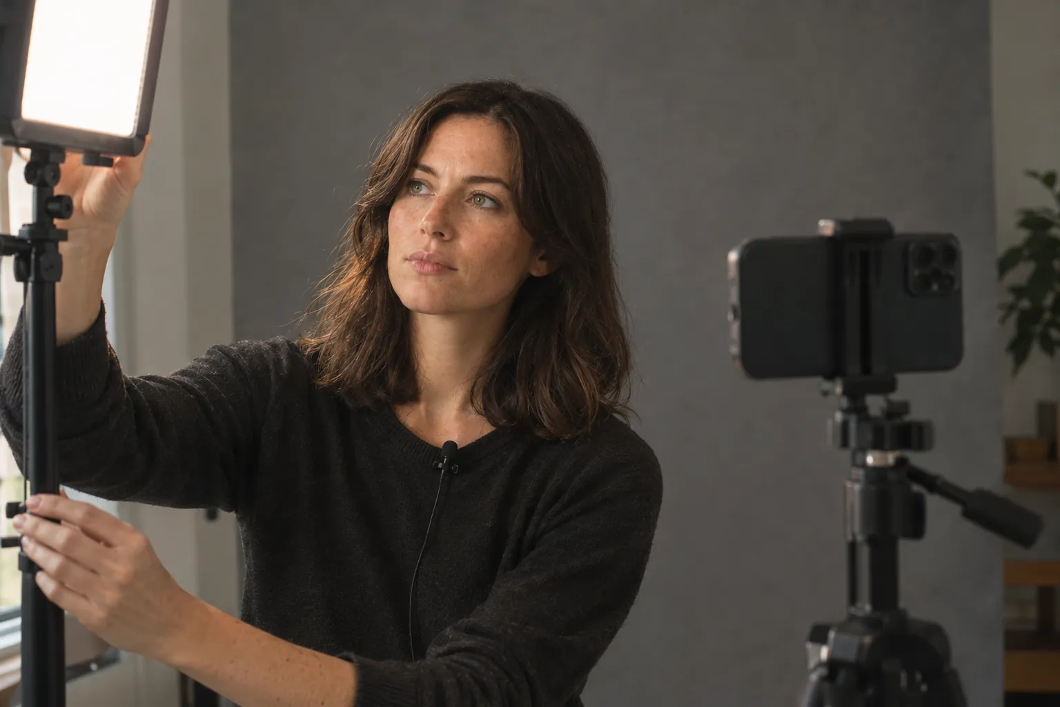 A home self-tape set-up