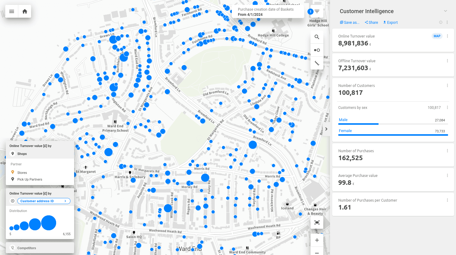 Result of Geocoding Services