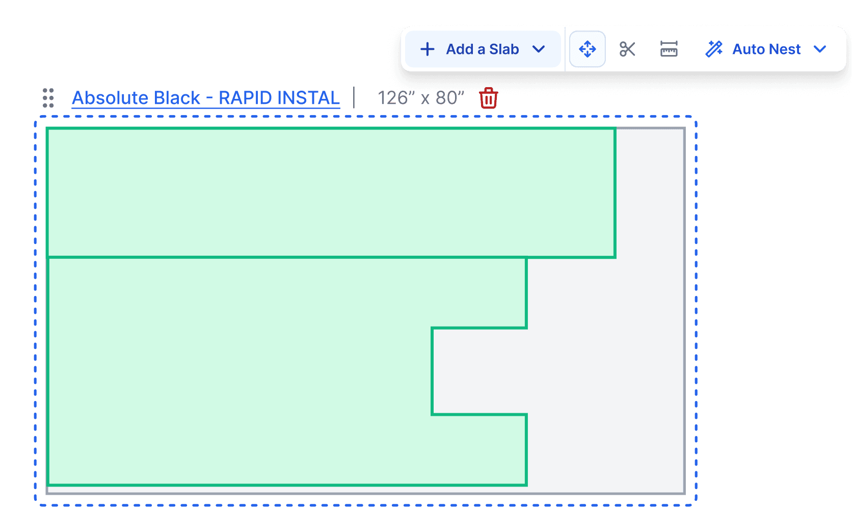 Stone fabrication inventory software identifying missing remnants, allocated material, damage, and warehouse discrepancies