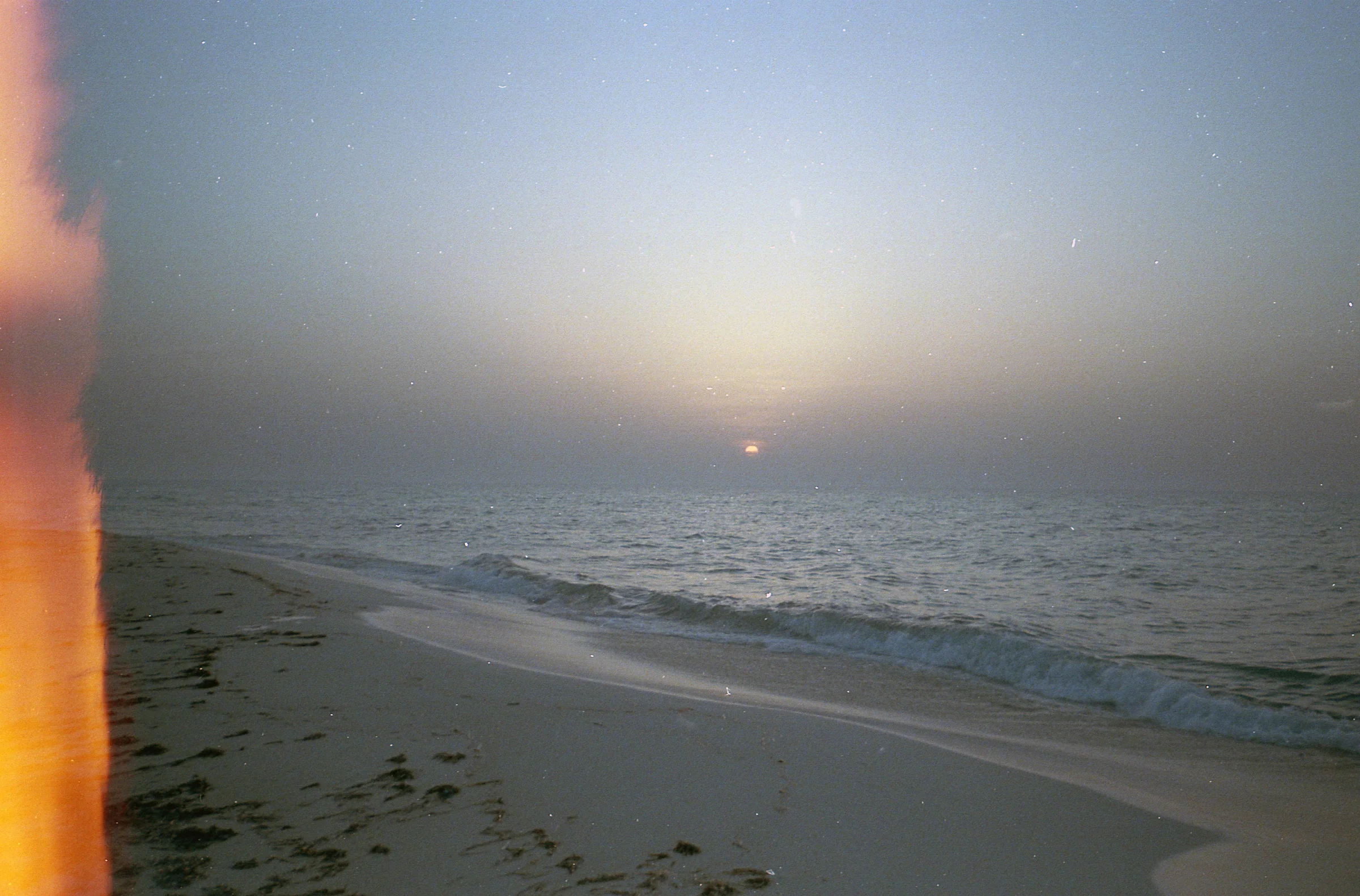 A Hazy Sea Sunset