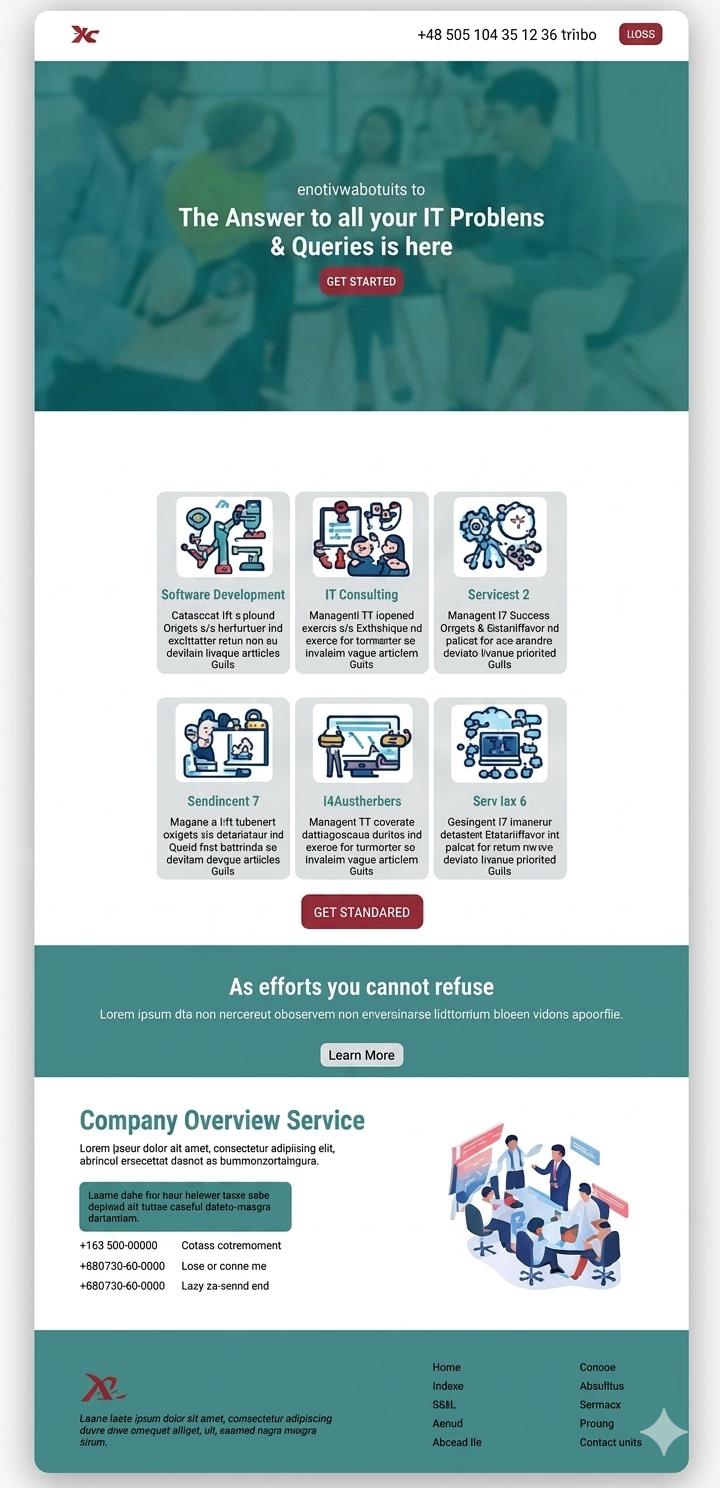 Tech & IT Services Landing Page