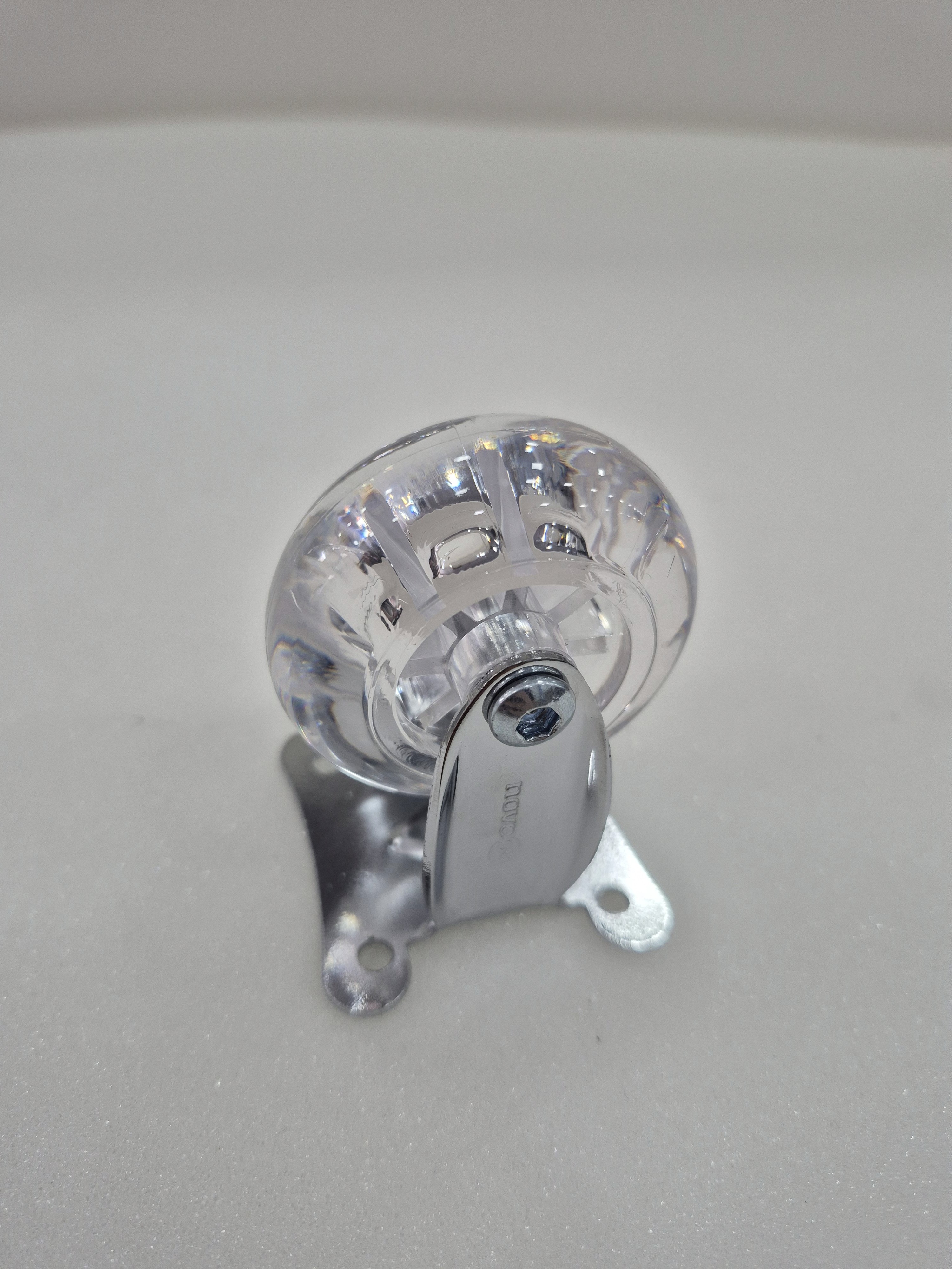 rodizio fixo em gel transparaente 5 cm