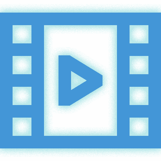 Blue Film Play Icon