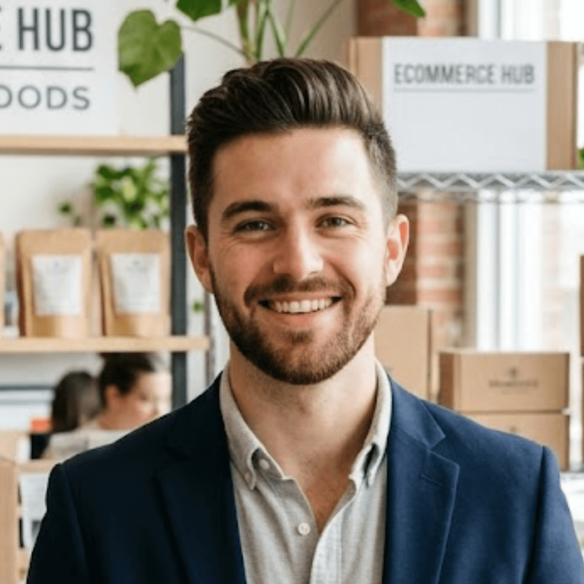 man smiling to the camera