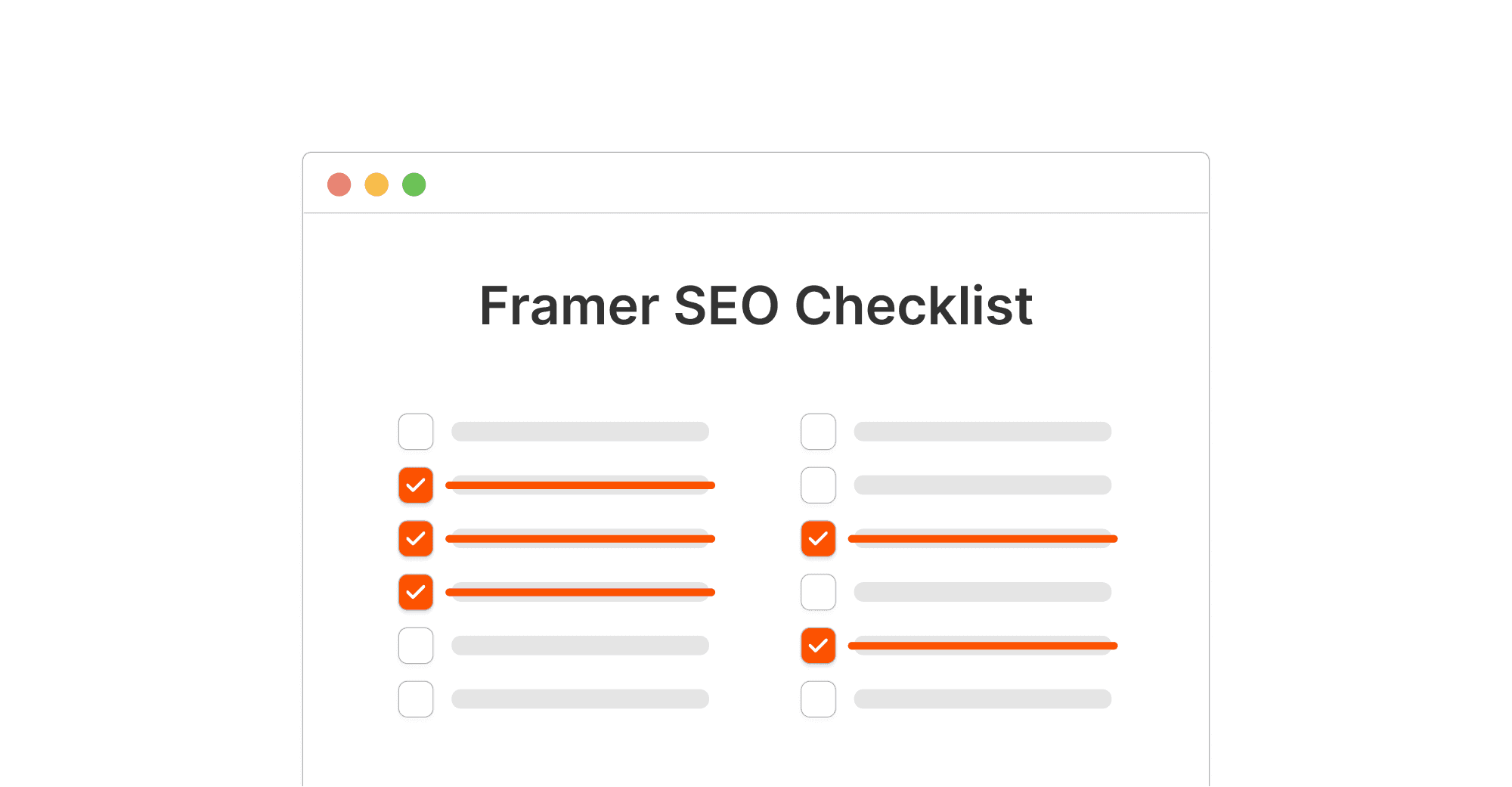 Framer SEO checklist