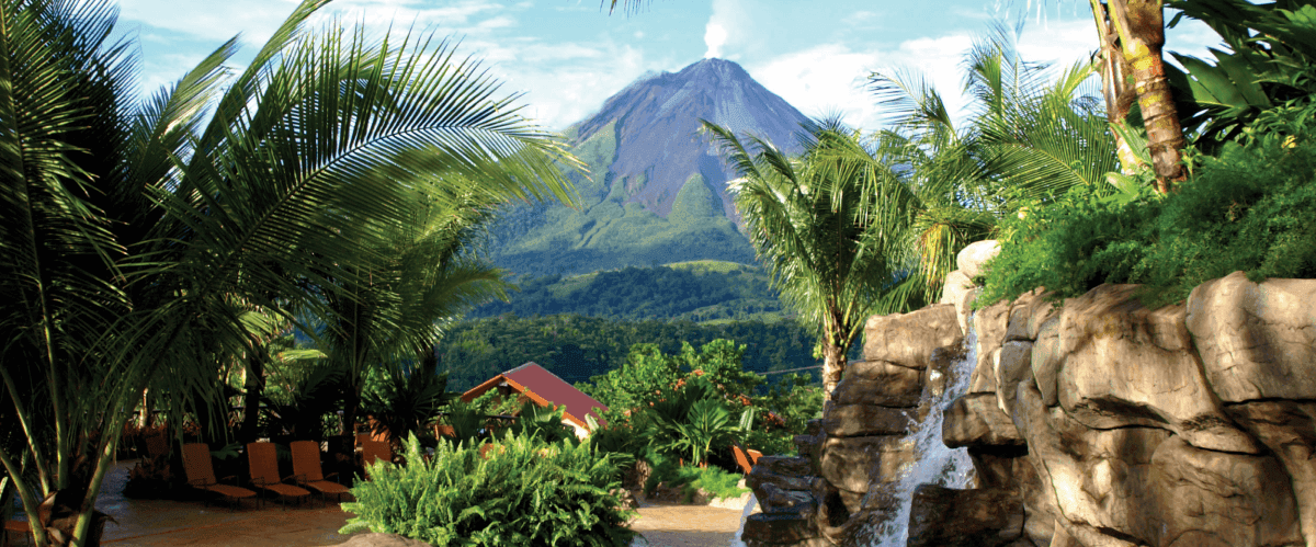 Springs Resort view of the Arenal Volcano