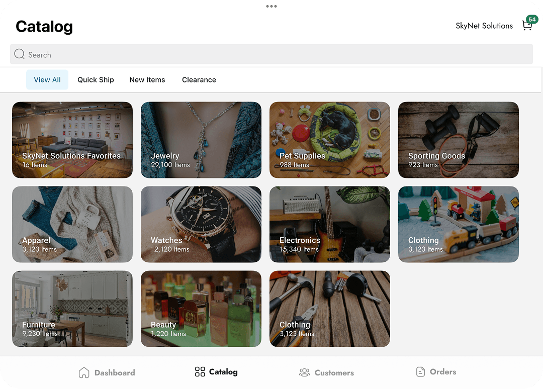 B2B Mobile Sales Rep App