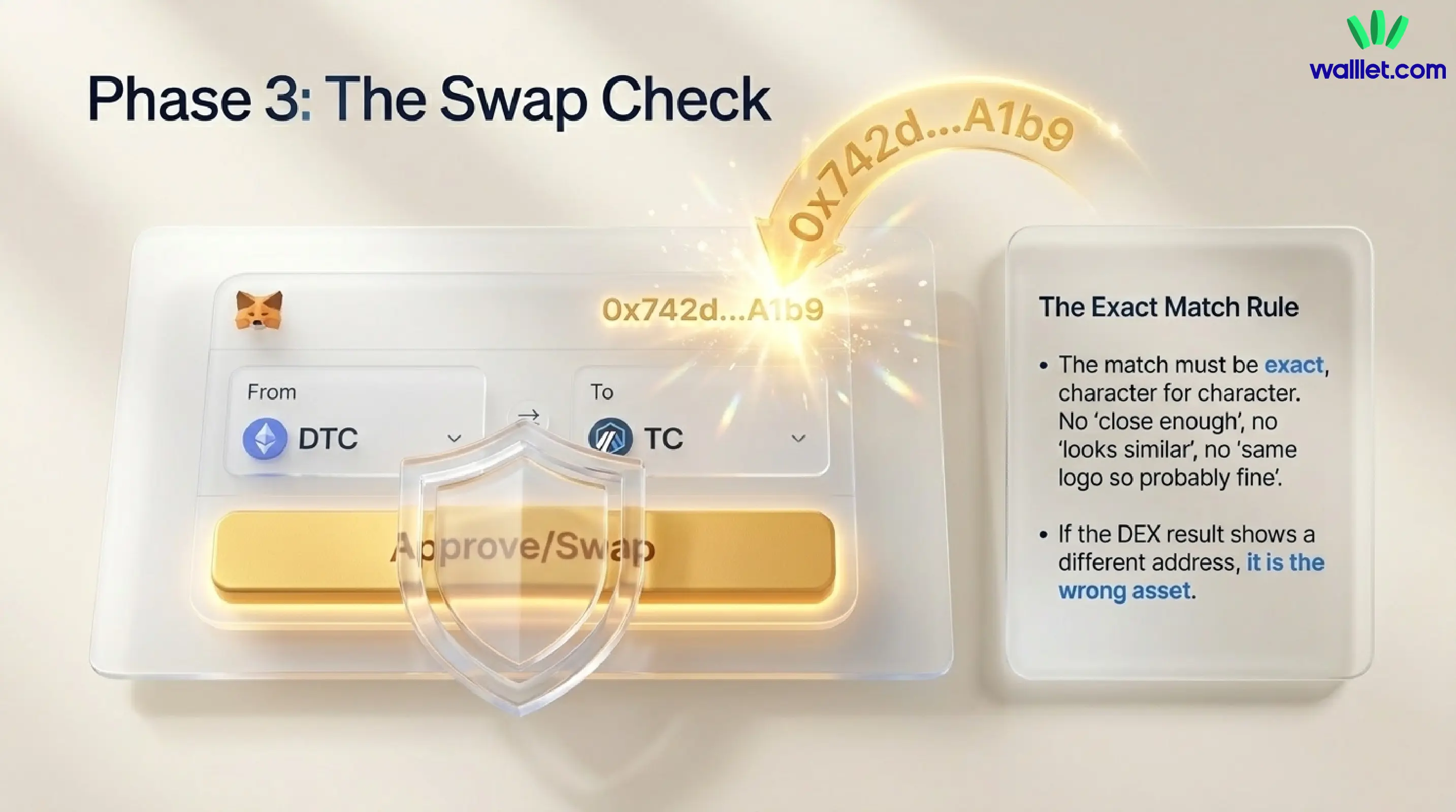 5. Sanity-check the token page before swapping