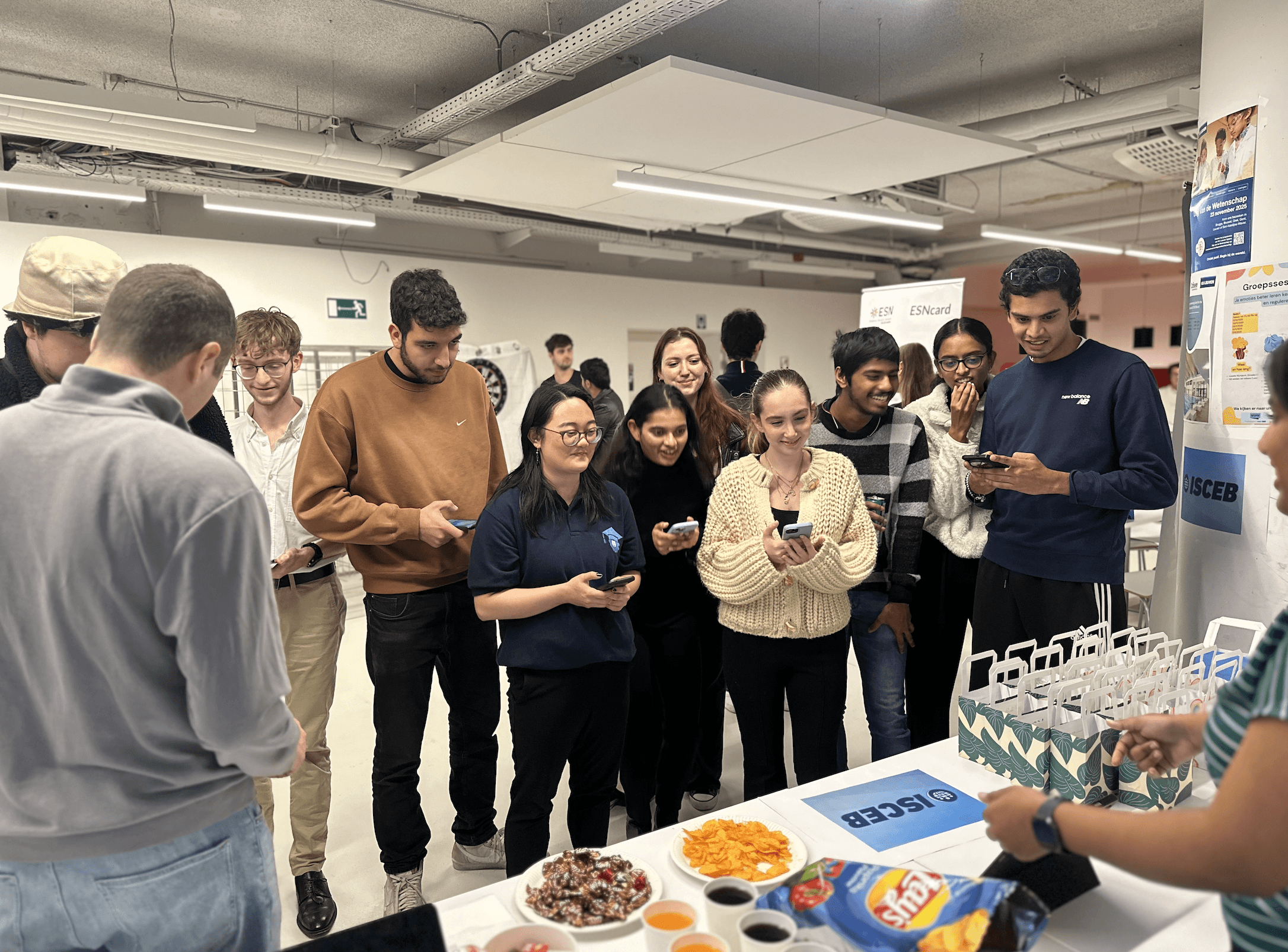 a black and white living room with a large tv